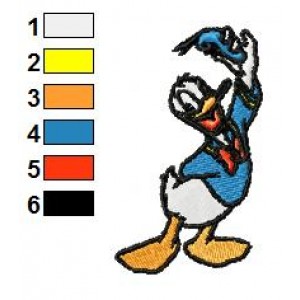 Donald Duck Embroidery Design 04